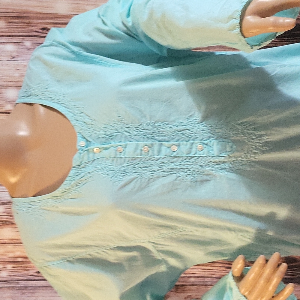 J.CREW Women's Long Sleeve Tunic Mint Color Size XL - Picture 2 of 8